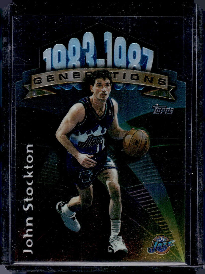 John Stockton Generations Die Cut 1997-98 Topps Chrome #65 Utah Jazz (1 of 2)