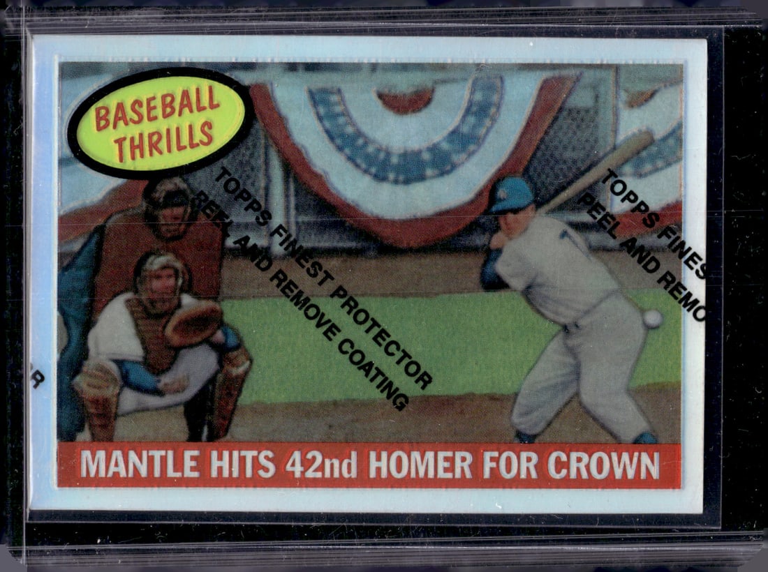 Mickey Mantle Refractor 1996 Topps Chrome #461 New York Yankees (1 of 2)