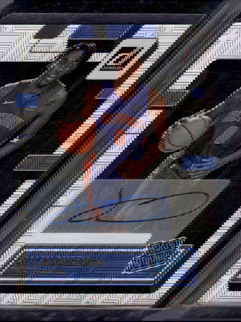 Jalen Duren Choice Rookie Auto 2022-23 Donruss #213 Detroit Pistons (1 of 2)
