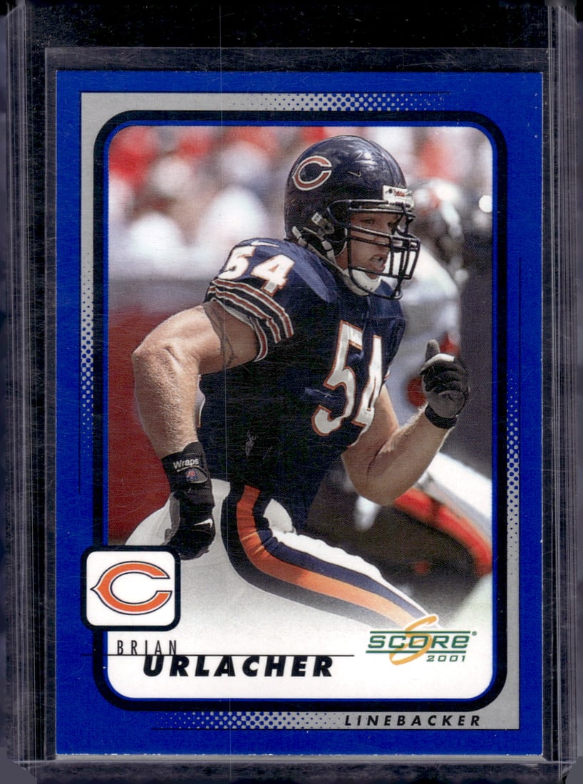 Brian Urlacher 2001 Score #35 Chicago Bears: Panini Select, Prizm, Mosaic, Contenders, Zenith, Phoenix, Illusions, Absolute, Rookie NFL Sports Trading Cards, SP, SSP, Cards, Football Cards for Sale Near Me, Superbowl & Hall of Fame Player Cards,