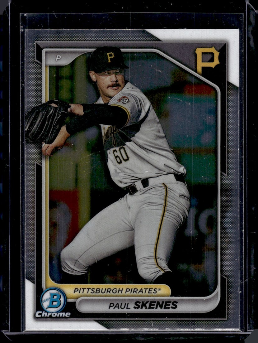 Paul Skenes Prospects 2024 Bowman Chrome #BCP-125 Pittsburgh Pirates: Bowman Baseball MLB Trading & Sports Cards, Sports Cards for Sale Near Me, World Series & Hall of Fame Players, SP, SSP, Chrome, 1st Bowman, Auction Memorabilia Lots Sold On Line