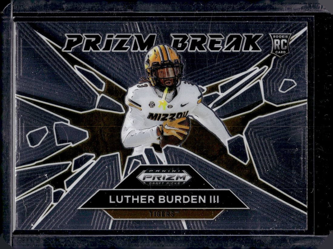 Luther Burden Rookie Card Prizm Break 2025 Prizm Draft Picks #18 Missouri, Bears: Panini Select, Prizm, Mosaic, Contenders, Zenith, Phoenix, Illusions, Absolute, Rookie NFL Sports Trading Cards, SP, SSP, Cards, Football Cards for Sale Near Me, Superbowl & Hall of Fame Player Cards,