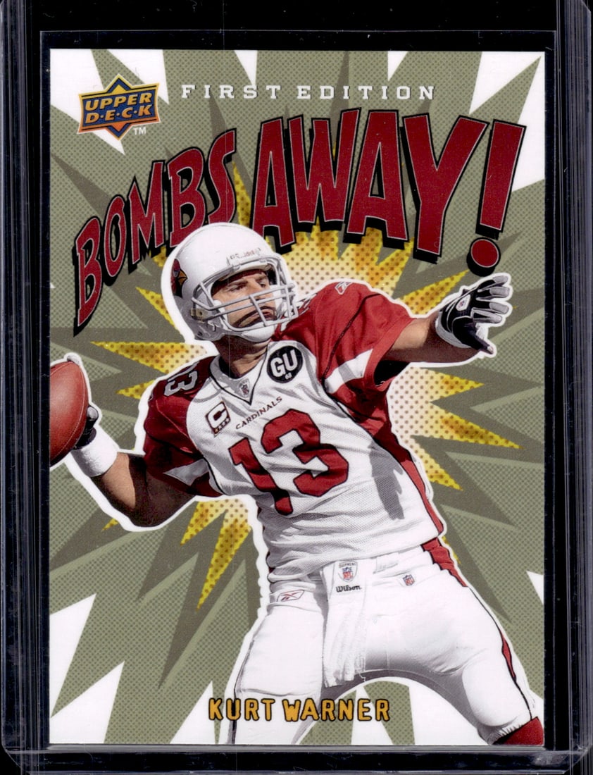Kurt Warner Bombs Away First Edition 2009 Upper Deck #BA-1 Arizona Cardinals (1 of 2)