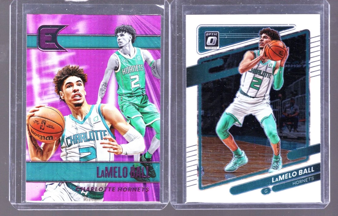 Lamelo Ball 2021: Panini Chronicles Essentials Pink & Donruss Optic #26 (1 of 2)