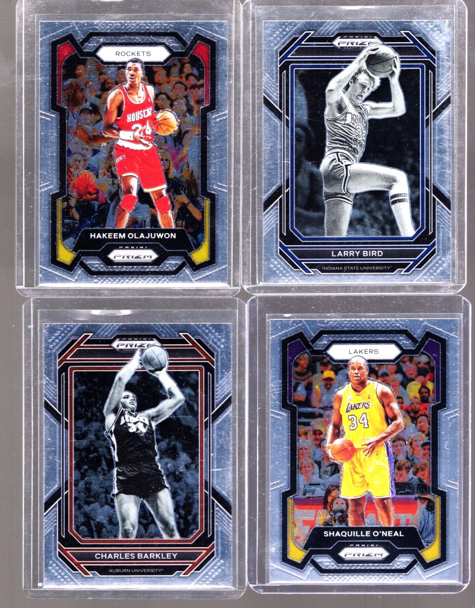 4 - 2023 Panini Prizm & Draft Picks: Shaq O'Neal, Larry Bird, Charles Barkley, & Hakeem Olajuwon (1 of 2)