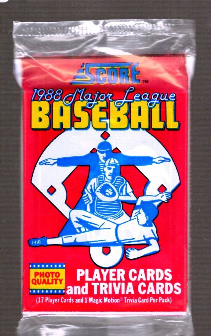 1988 Score Series 1 Vintage Baseball Card Factory Sealed Retail Box Wax Pack, Sports Cards (1 of 1)