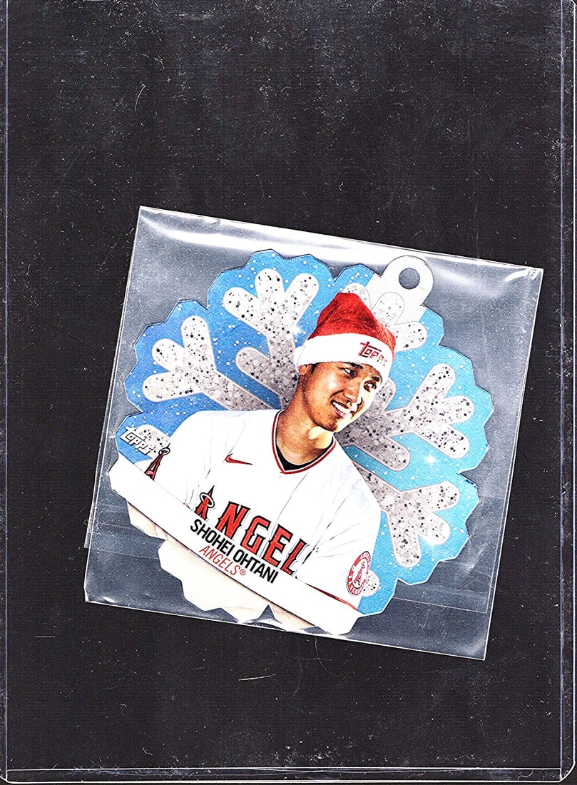 Shohei Ohtani 2023 Holiday Die-Cut Ornament Card #MLBDC-2: Topps Baseball MLB Trading & Sports Cards, Sports Cards for Sale Near Me, World Series & Hall of Fame Players Memorabilia, Refractors, X-Fractors, Numbered, SP, SSP, Valuable Auction Memorabilia Lots 