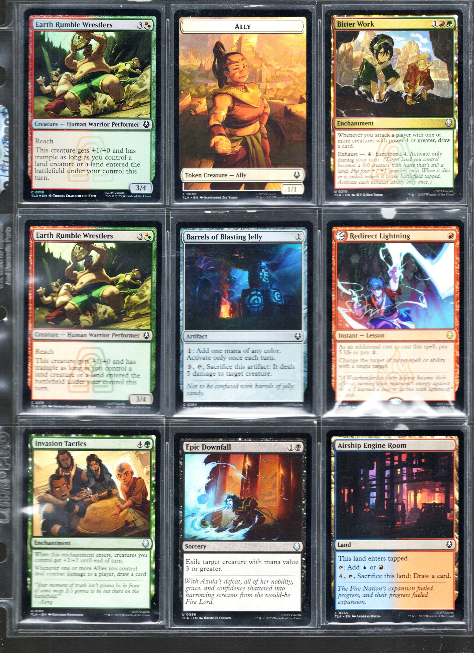 Magic the Gathering - The Last Airbender - 9 Cards Including Foil: Trading Card Game, TCG, Trading Card Games for Sale Near Me, Collectible Card Game, CCG, Auction Lots for Sale On Line, Foil Cards