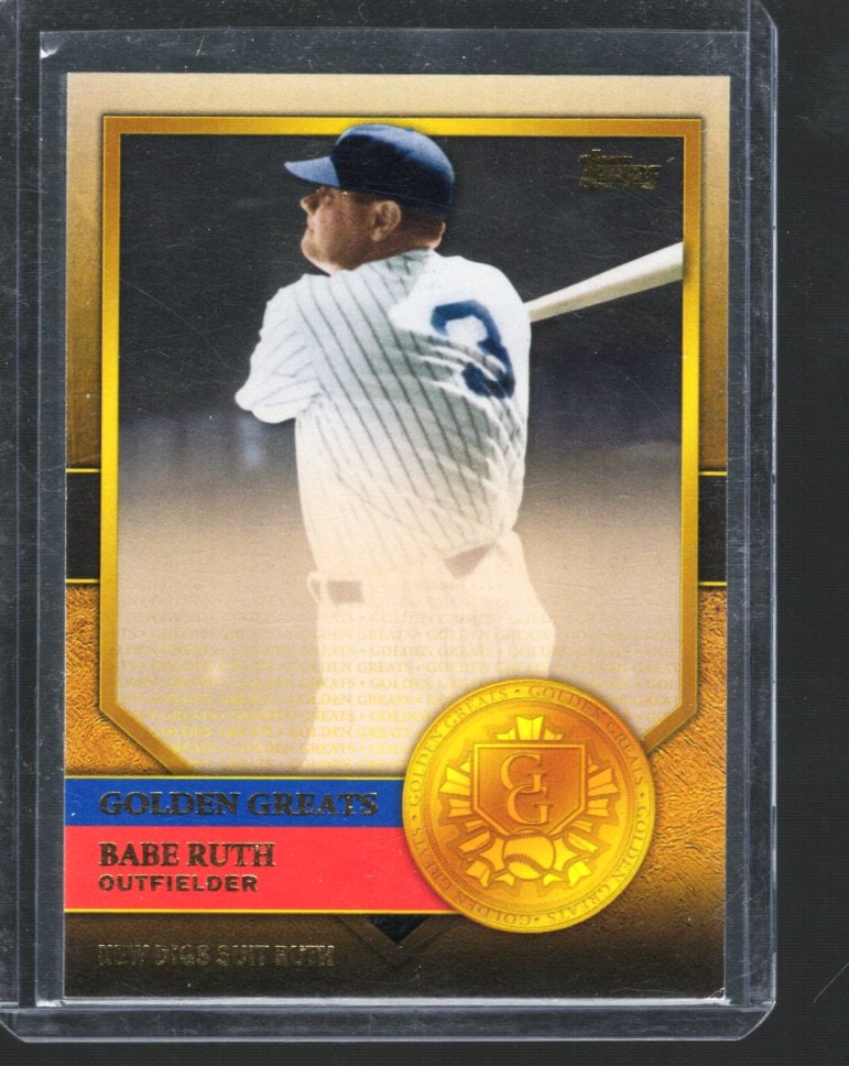 Babe Ruth 2012 Topps Golden Greats Insert #GG-73 "New Digs Suit Ruth" (1 of 2)