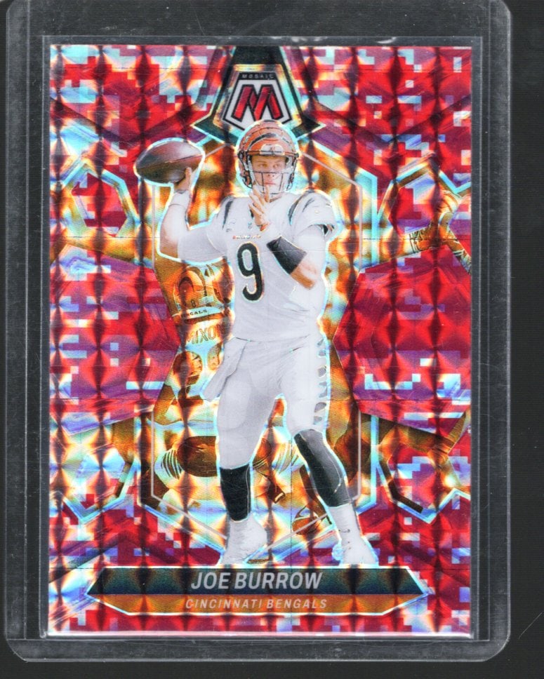 Joe Burrow Red Camo Mosaic Prizm 2024 Panini Mosaic #43 Hobby Box Exclusive (1 of 2)