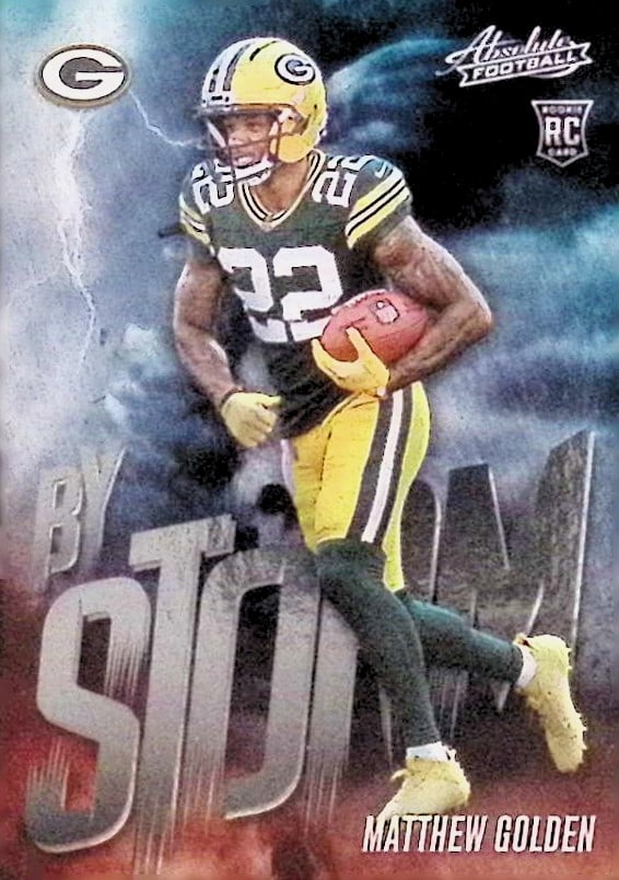 Matthew Golden By Storm Rookie Card 2025 Panini Absolute #11 Green Bay Packers NFL Trading Card: Panini Football NFL Trading & Sports Cards, Rookie Cards in this set are Ja' Marr Chase, Trevor Lawrence, Devonta Smith, Jaylen Waddle, Travis Etienne, Justin Fields, Sports Cards for Sale Near Me, Au