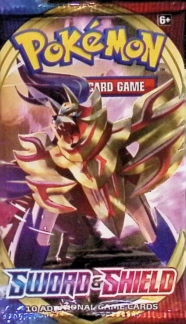 2020 Pokemon Sword and Shield 10 Card Booster Pack, TCG, Charizard, Evee, Pikachu (1 of 1)