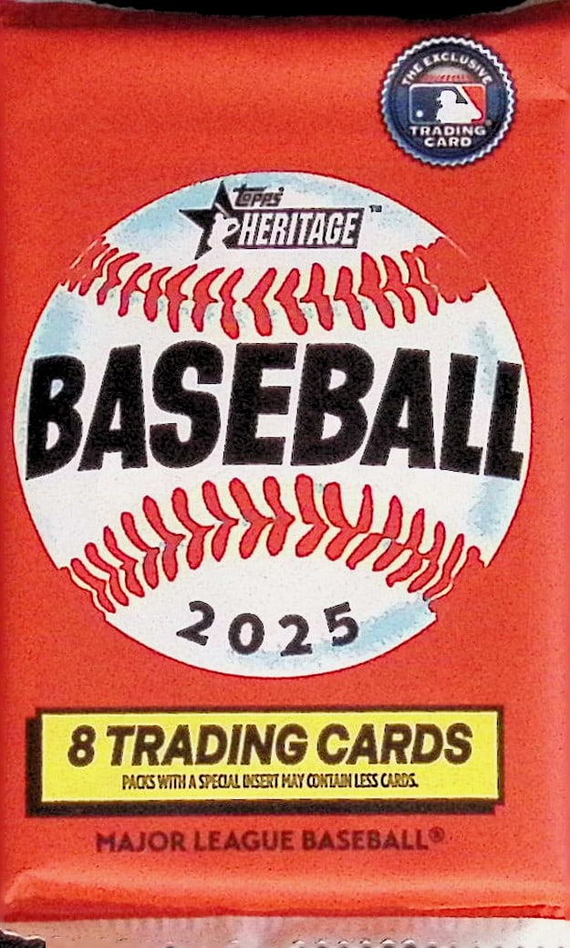 2025 Topps Heritage Baseball Cards BLASTER BOX PACK Sports Cards James Wood Rookie Card: Factory Sealed Topps Baseball MLB Trading & Sports Cards, Rookie Cards in this set are James Wood, Dylan Crews, Speckled, SP, SSP, Variations, Autographs, Chrome, Refractors, 1976 Topps, Sports Cards