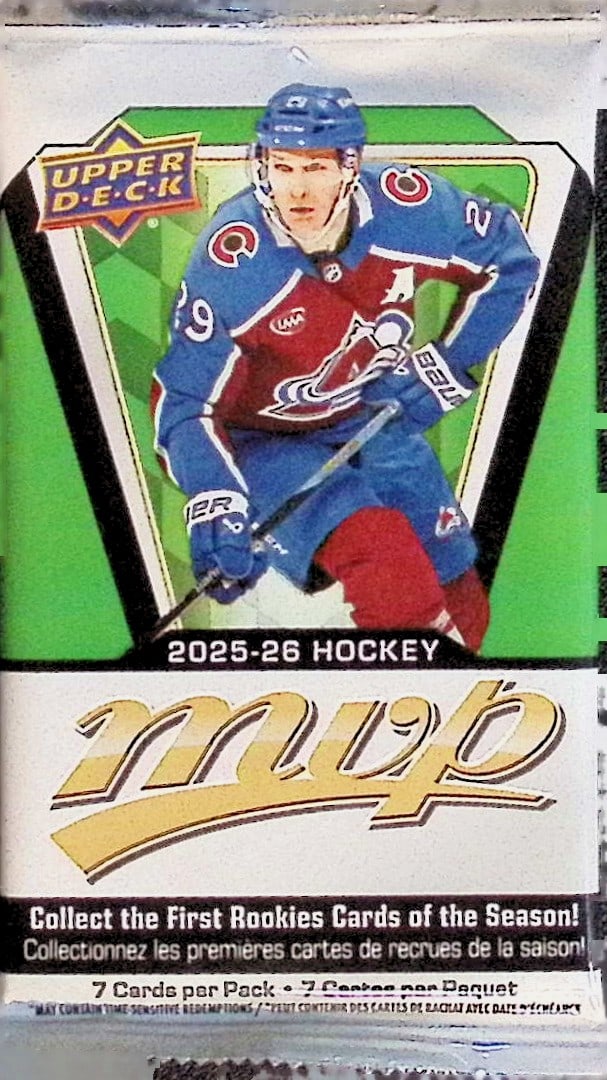 2025-26 Upper Deck MVP Hockey Blaster Box Pack - NHL Sports Trading Card (1 of 1)