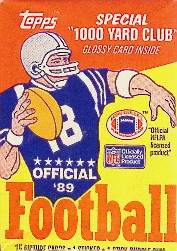 1989 Topps Series 1 Football Retail Box Pack (1 of 1)