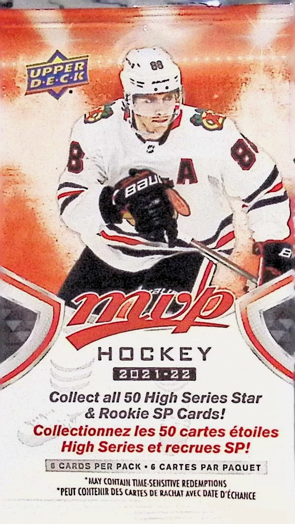 2021-22 Upper Deck MVP Hockey Cards High Series HOBBY BOX PACK Sports Cards: Upper Deck MVP Hockey NHL Trading & Sports Cards, Rookie SP Cards, Stanley Cup & Hall of Fame Players, Connor McDavid, Alex Ovechkin, Sports Cards for Sale Near Me, Auction Memorabilia Lots For Sale N