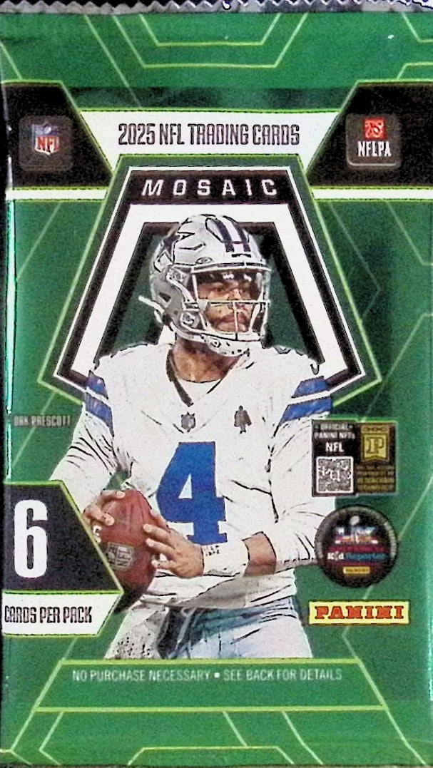 2025 Panini Mosaic Football BLASTER BOX PACK - Cam Ward, Emeka Egbuka, Ashton Jeanty, Travis Hunter,: Panini Football NFL Trading & Sports Cards, Rookie Cards in this set are Ja' Marr Chase, Trevor Lawrence, Devonta Smith, Jaylen Waddle, Travis Etienne, Justin Fields, Sports Cards for Sale Near Me, Au