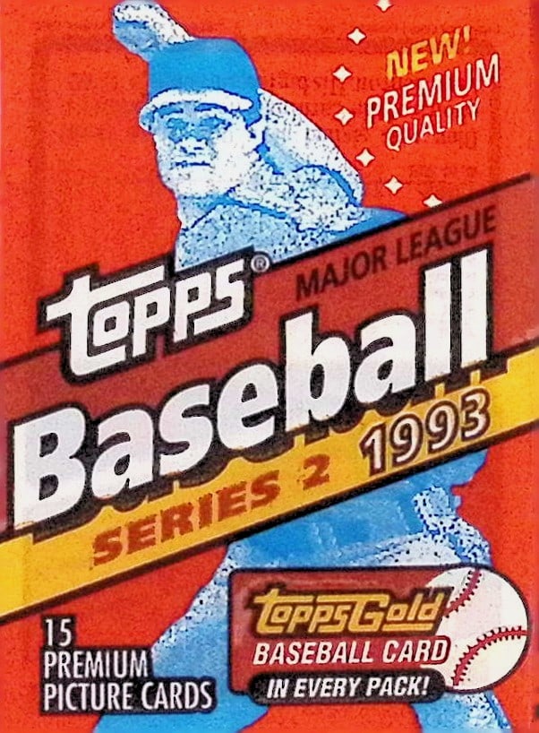 1993 Topps Vintage Series 2 Baseball Card Retail Box Wax Pack (1 of 1)