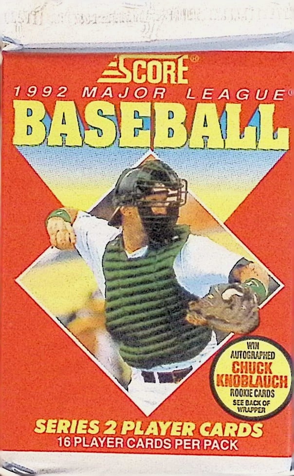 1992 Score Series 2 Vintage Baseball Cards Retail Box Pack, Sports Cards (1 of 1)