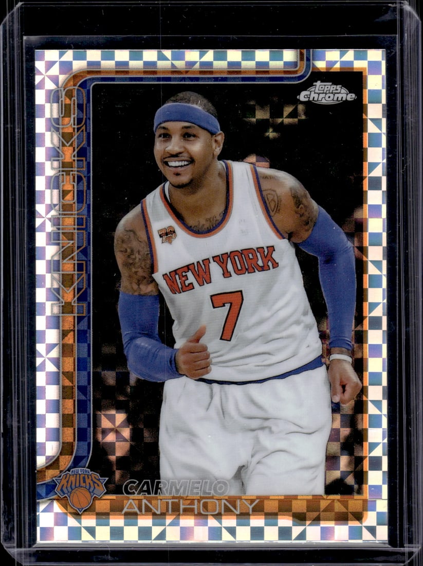 Carmelo Anthony X-Fractor 2025-26 Topps Chrome #248 New York Knicks (1 of 2)