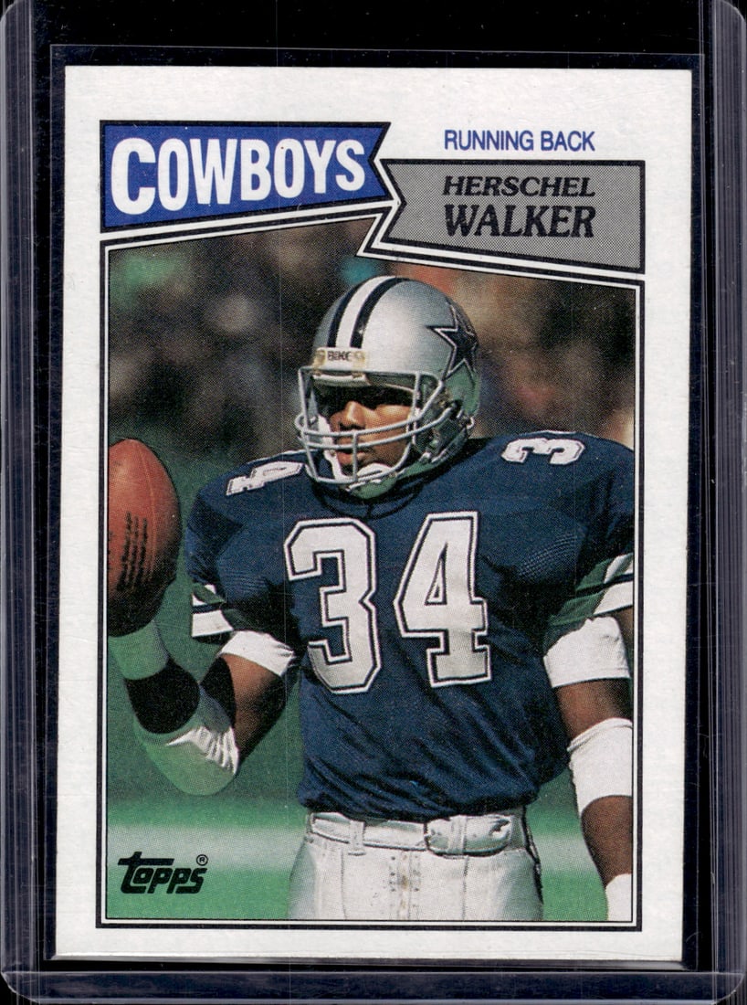 Herschel Walker Rookie Card 1987 Topps #264 Dallas Cowboys (1 of 2)
