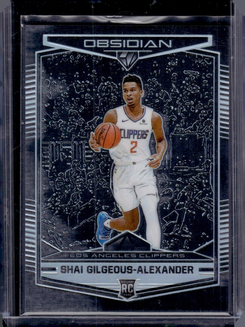 Shai Gilgeous-Alexander Rookie Card Prizm 2018-19 Obsidian Chronicles Preview #579 (1 of 2)