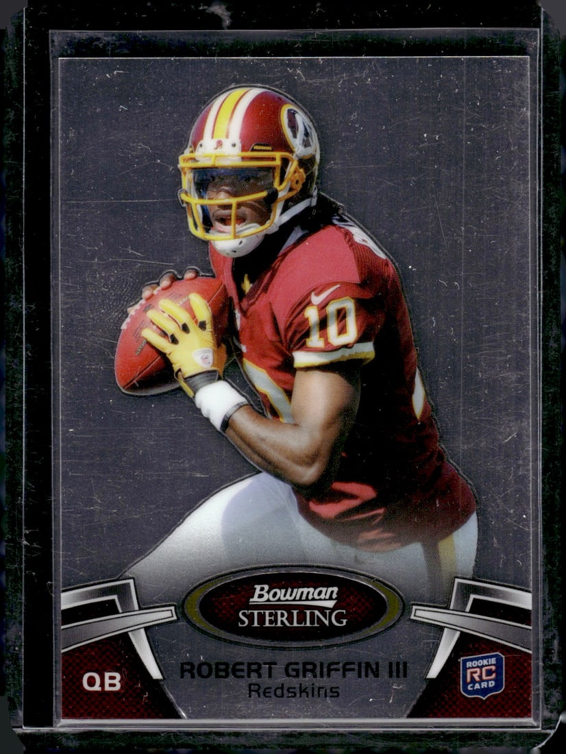 Robert Griffin III Rookie Card 2012 Bowman Sterling #1 Washington Redskins (1 of 2)