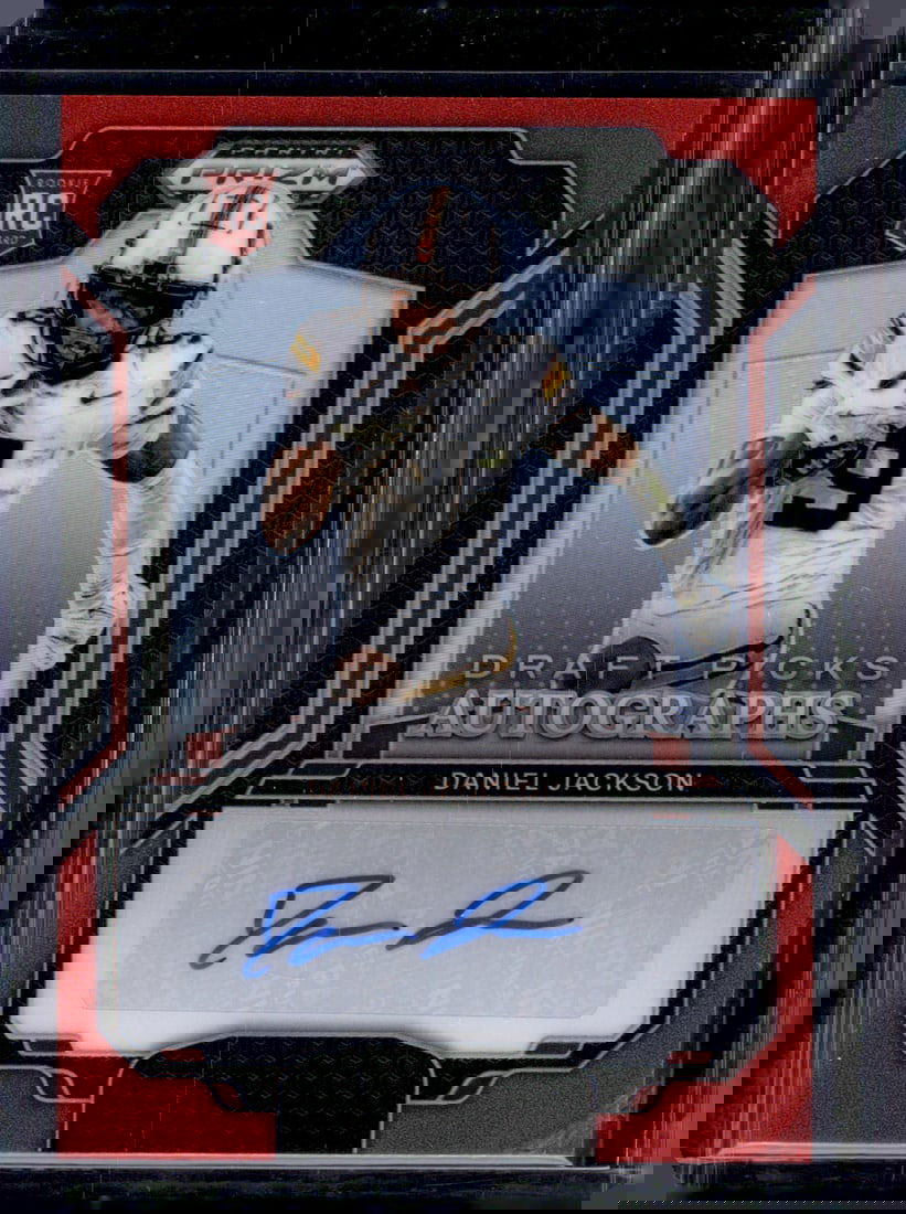 Daniel Jackson Red Prizm Rookie Auto /399 2025 Prizm Draft Picks #DPA-DJN (1 of 2)