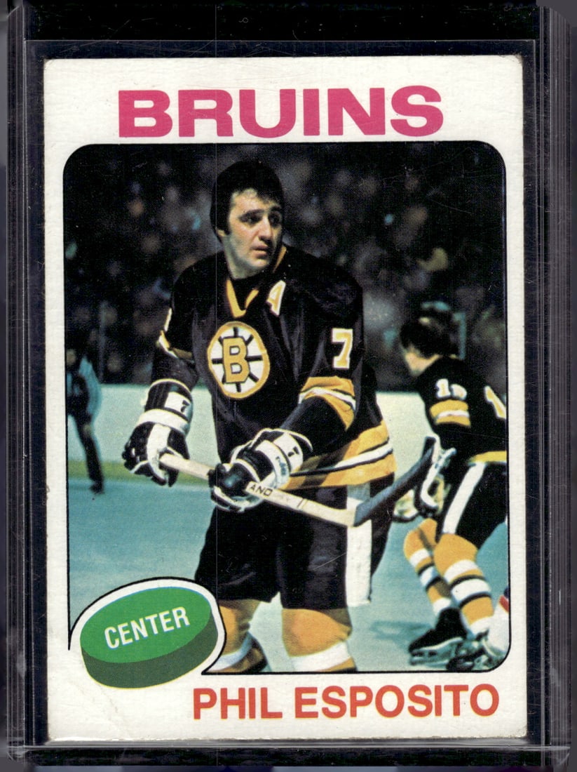 Phil Esposito 1975-76 Topps #200 Some Light Staining on Back See Pics (1 of 2)