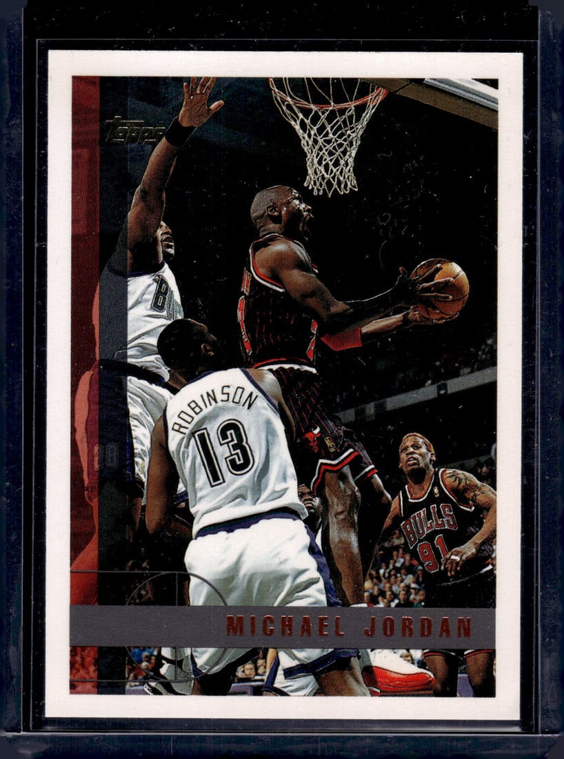 Michael Jordan 1997-98 Topps #123 Chicago Bulls (1 of 2)