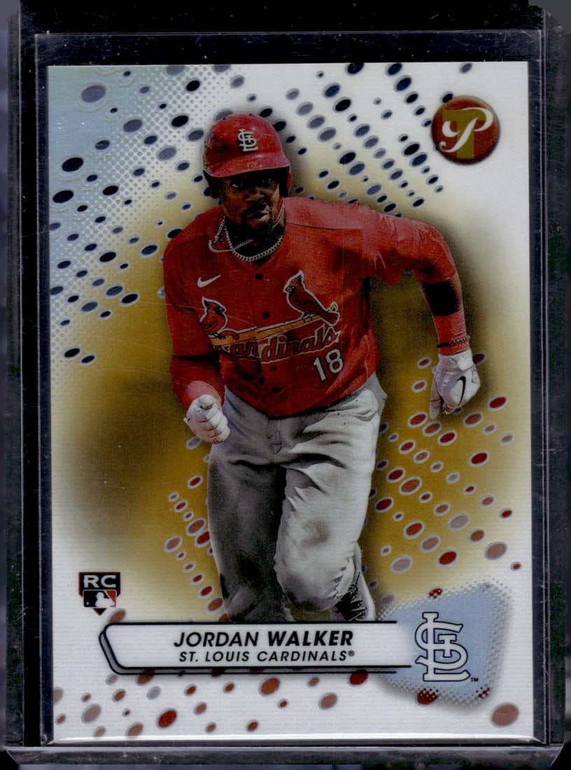 Jordan Walker Rookie Card Gold Refractor /50 2023 Topps Pristine #47 St. Louis Cardinals (1 of 2)
