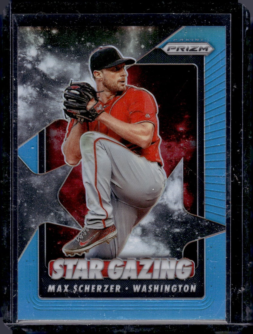 Max Scherzer Star Gazing Light Blue Prizm 2020 Panini Prizm #SG-2 (1 of 2)