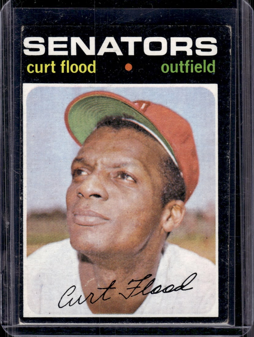 Curt Flood 1971 Topps #535 Corners/Edges Have Some Wear See Pictures (1 of 2)