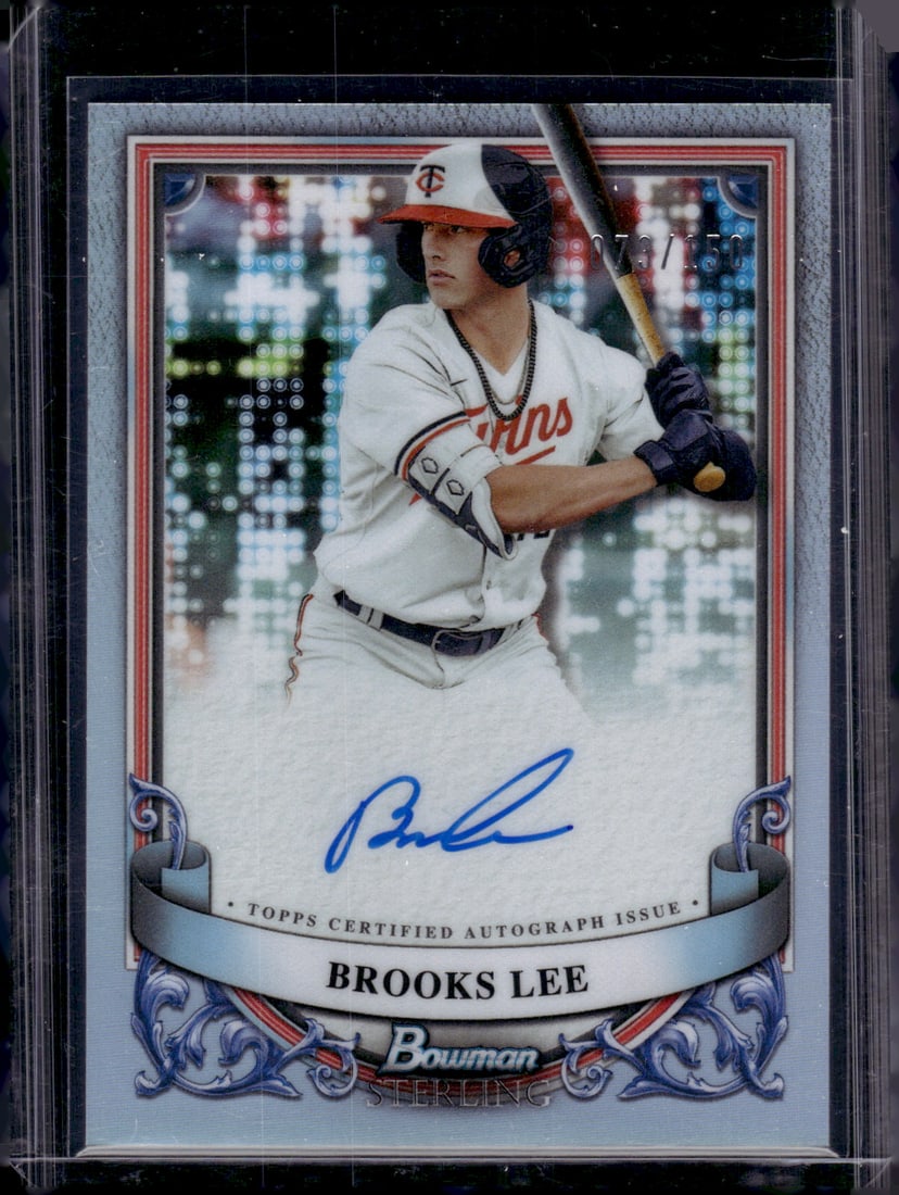 Brooks Lee Prospects Auto /150 2024 Bowman Sterling #PA-BL Minnesota Twins (1 of 2)
