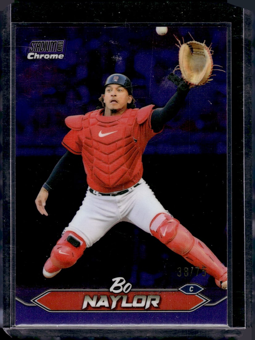 Bo Naylor Purple Refractor /75 2024 Topps Stadium Club Chrome #38 (1 of 2)
