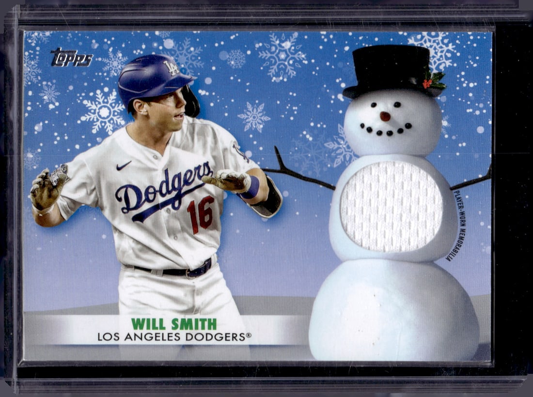 Will Smith Patch 2021 Topps Holiday #WRC-WS Los Angeles Dodgers (1 of 2)