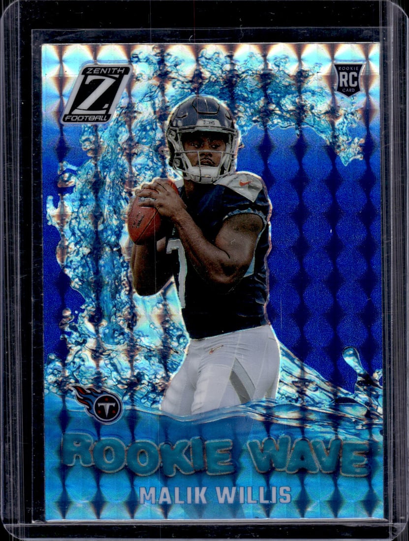 Malik Willis Rookie Wave Mosaic Prizm 2022 Zenith #RW-MW Titans, Packers: Panini Select, Prizm, Mosaic, Contenders, Zenith, Phoenix, Illusions, Absolute, Rookie NFL Sports Trading Cards, SP, SSP, Cards, Football Cards for Sale Near Me, Superbowl & Hall of Fame Player Cards,