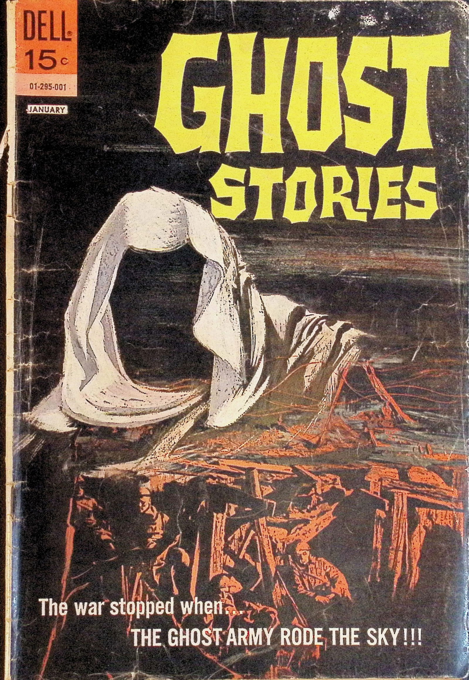 Ghost Stories Silver Dell Comic book: 1963 #3 Jan Worn Cover (1 of 4)