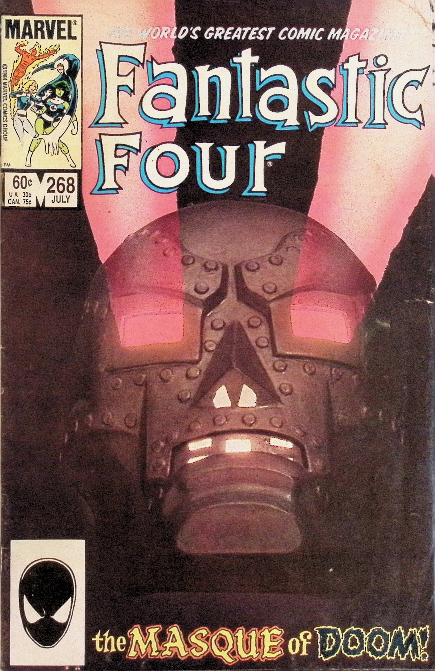 Fantastic Four Vintage Marvel Comic book: 1984 #268 Jul (1 of 4)
