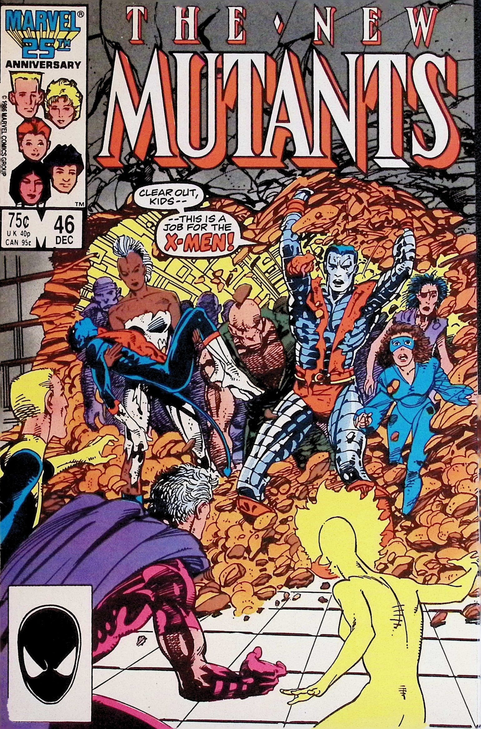 The New Mutants Vintage Marvel Comic book: 1986 #46 Dec (1 of 4)