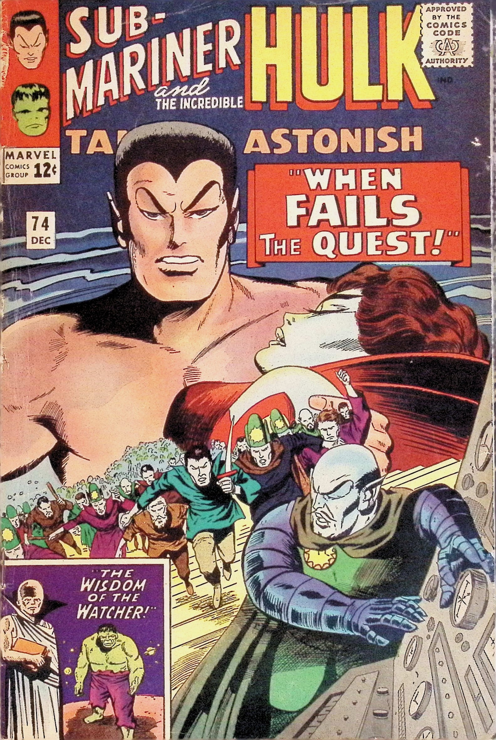 Sub-Mariner and the Incredible Hulk Tales To Astonish Silver Age Marvel Comic book: 1965 # 74 Dec: All Comic Books come Bagged, Boarded, and Sleeved in a Hard PVC Top Loader, Shipping is a little more than baseball cards due to the cost of supplies, Super Heroes Collectibles, Auction Magazine Lots