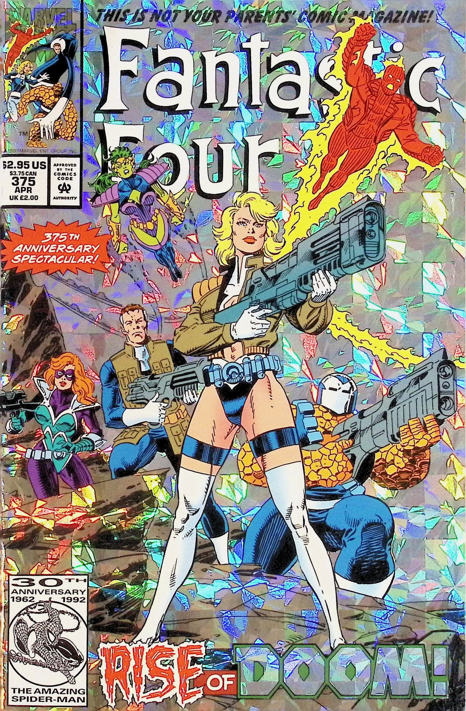 Fantastic Four Vintage Marvel Comic Book: 1993 #375 Apr, 375th Anniversary (1 of 4)