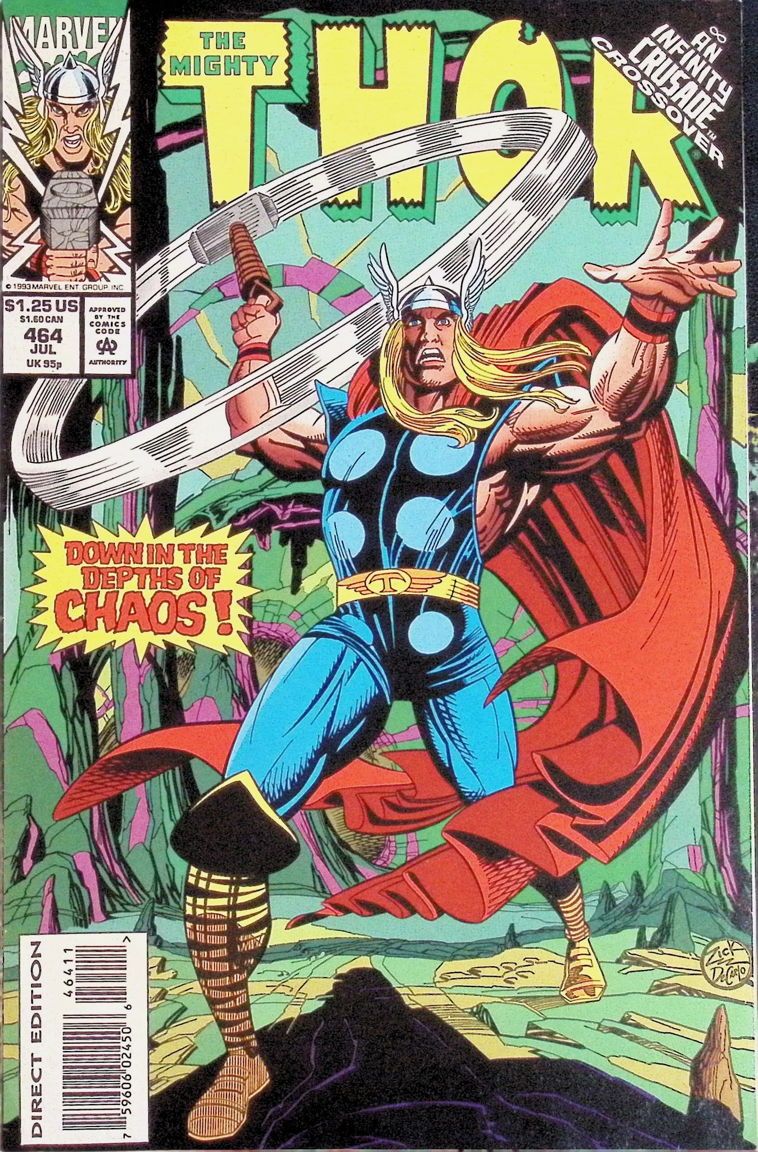 Thor Marvel Vintage Comic Book: 1993 #464 July (1 of 4)