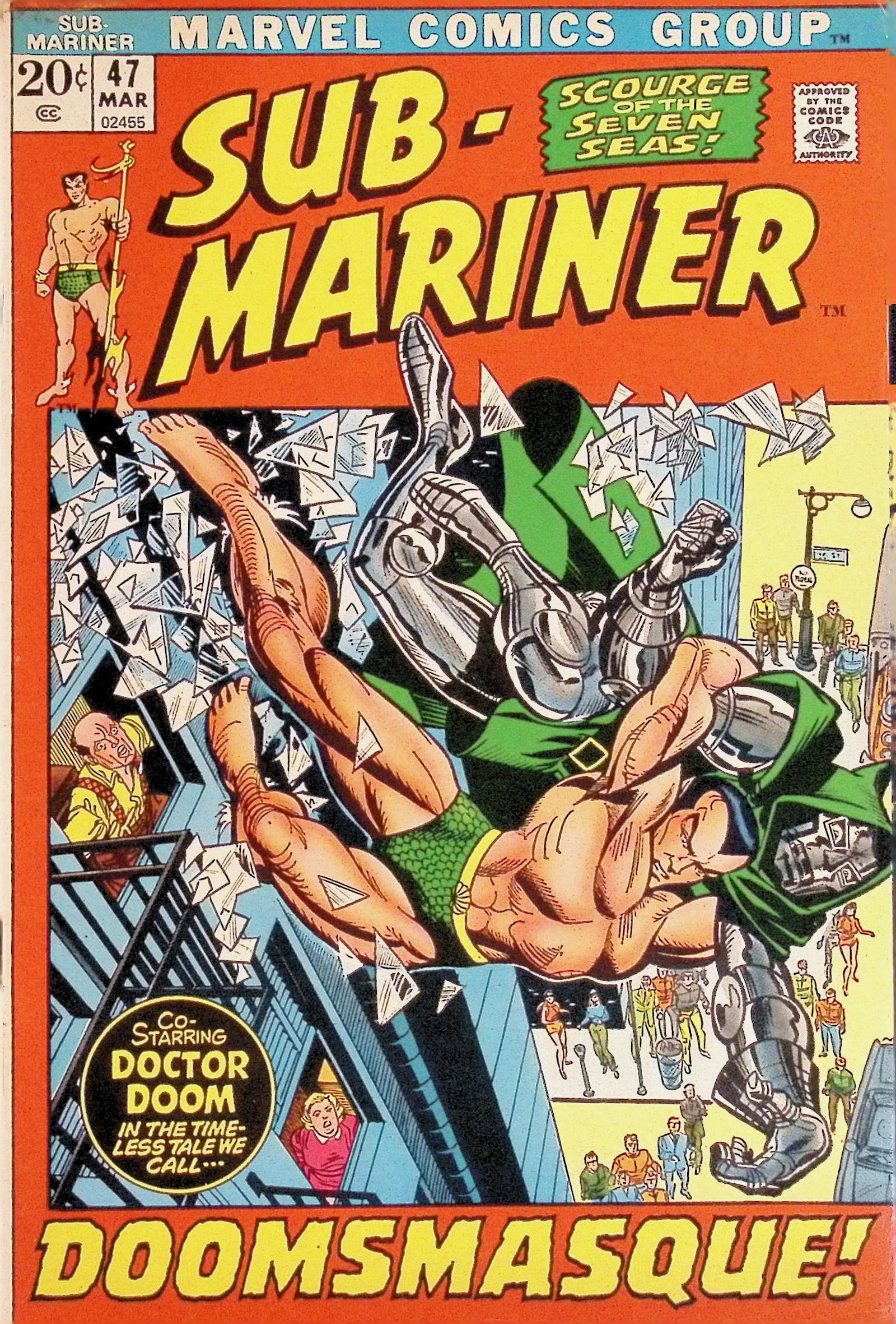 Sub-Mariner Marvel Vintage Comic Book: 1972 #47 Mar (1 of 4)