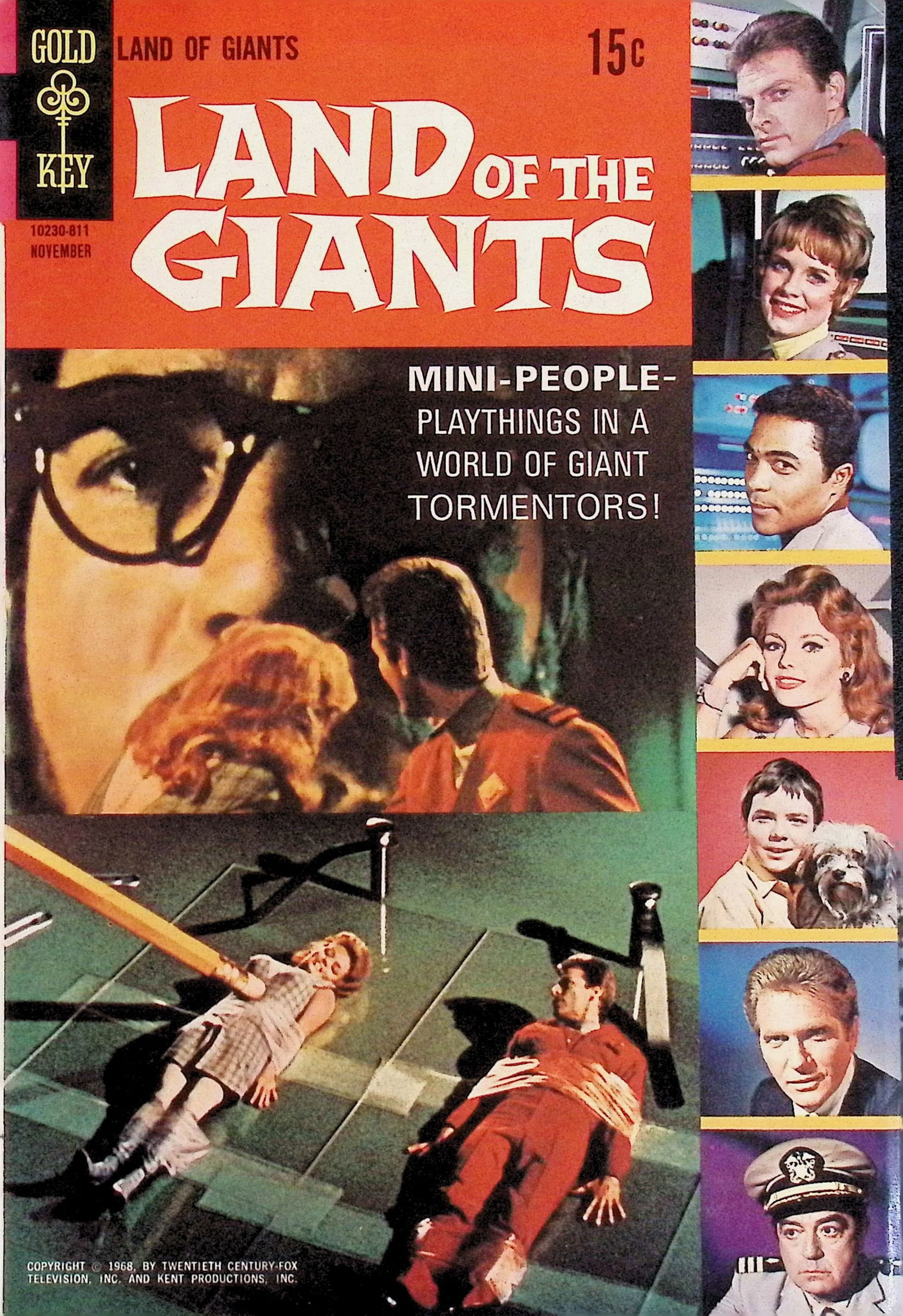 The Land of the Giants, Gold Key Silver Age Comic: 1968 #1 Nov: All Comic Books come Bagged, Boarded, and Sleeved in a Hard PVC Top Loader, Shipping is a little more than baseball cards due to the cost of supplies, Super Heroes Collectibles, Auction Magazine Lots