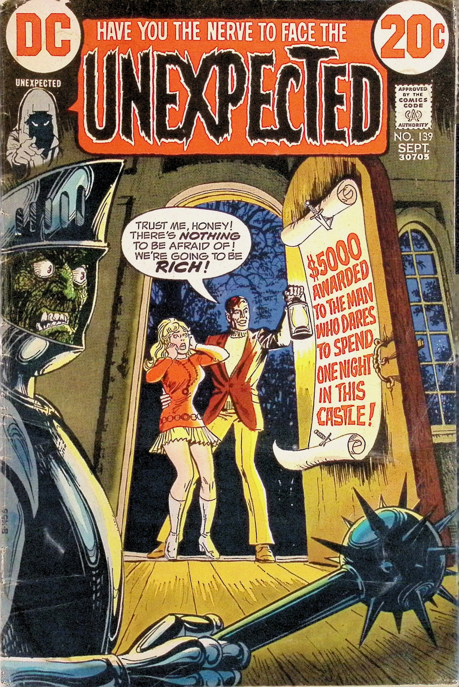 Unexpected Dc Vintage Comic Book: 1972 #139 Sept, Low Grade (1 of 4)