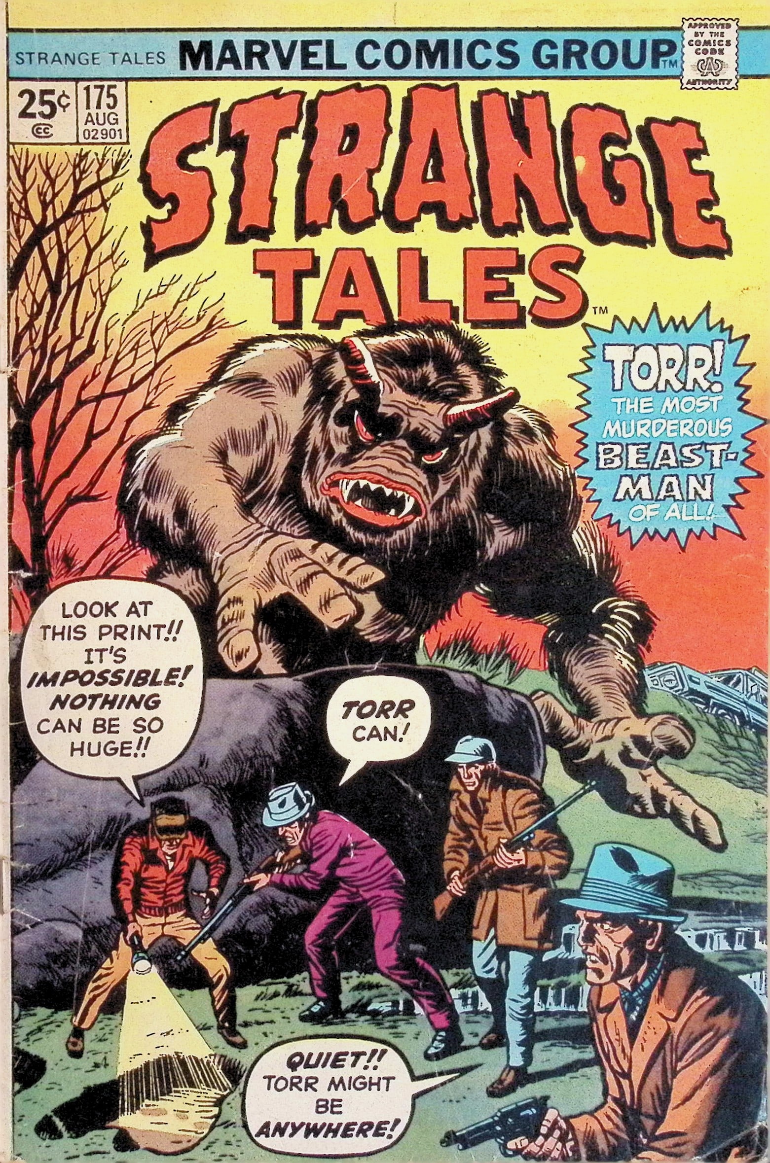 Strange Tales Marvel Vintage Comic Book: 1974 #175 Aug, Low Grade (1 of 4)