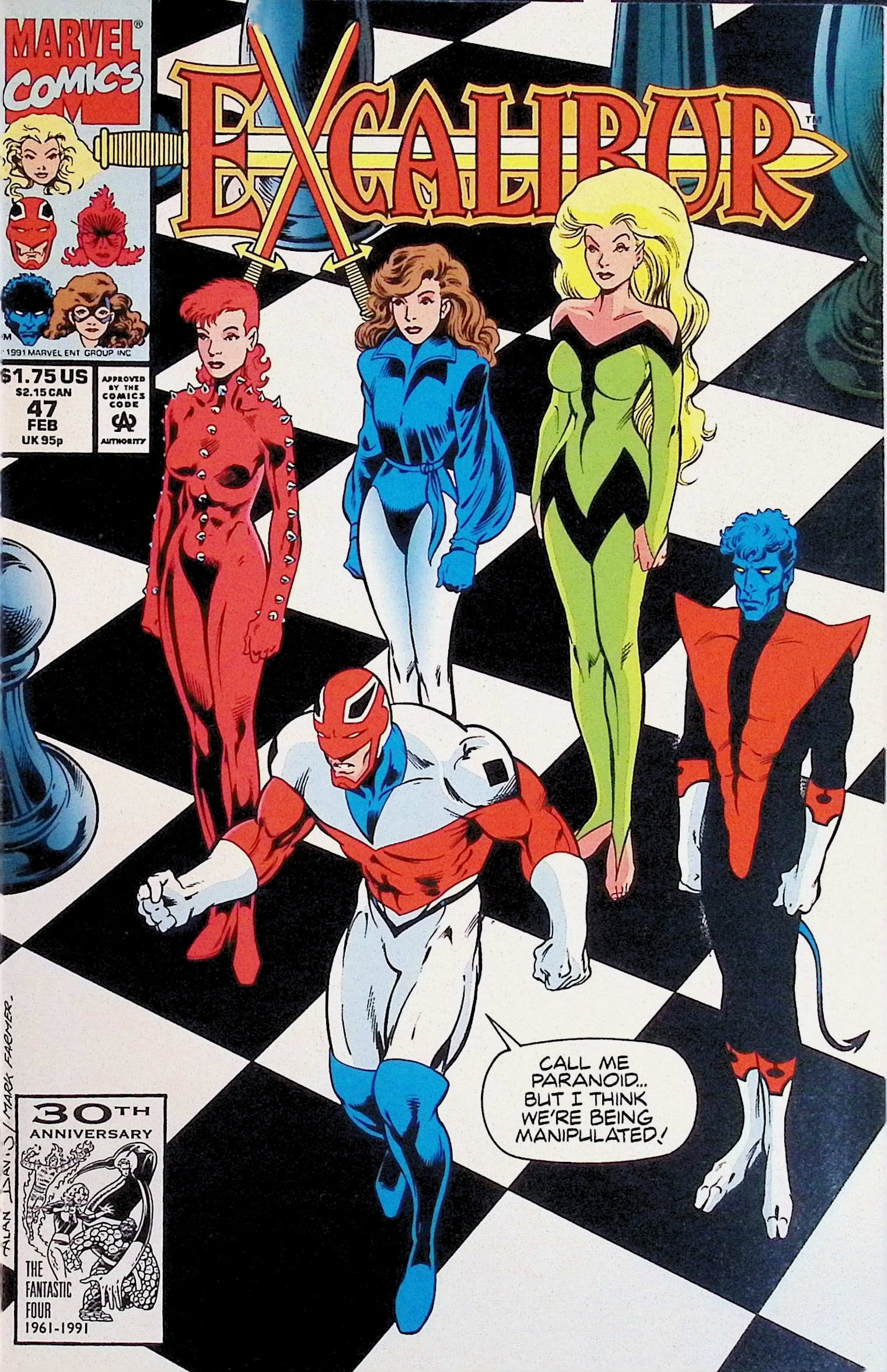 Excalibur Marvel Vintage Comic Book: 1992 #47 Feb (1 of 4)