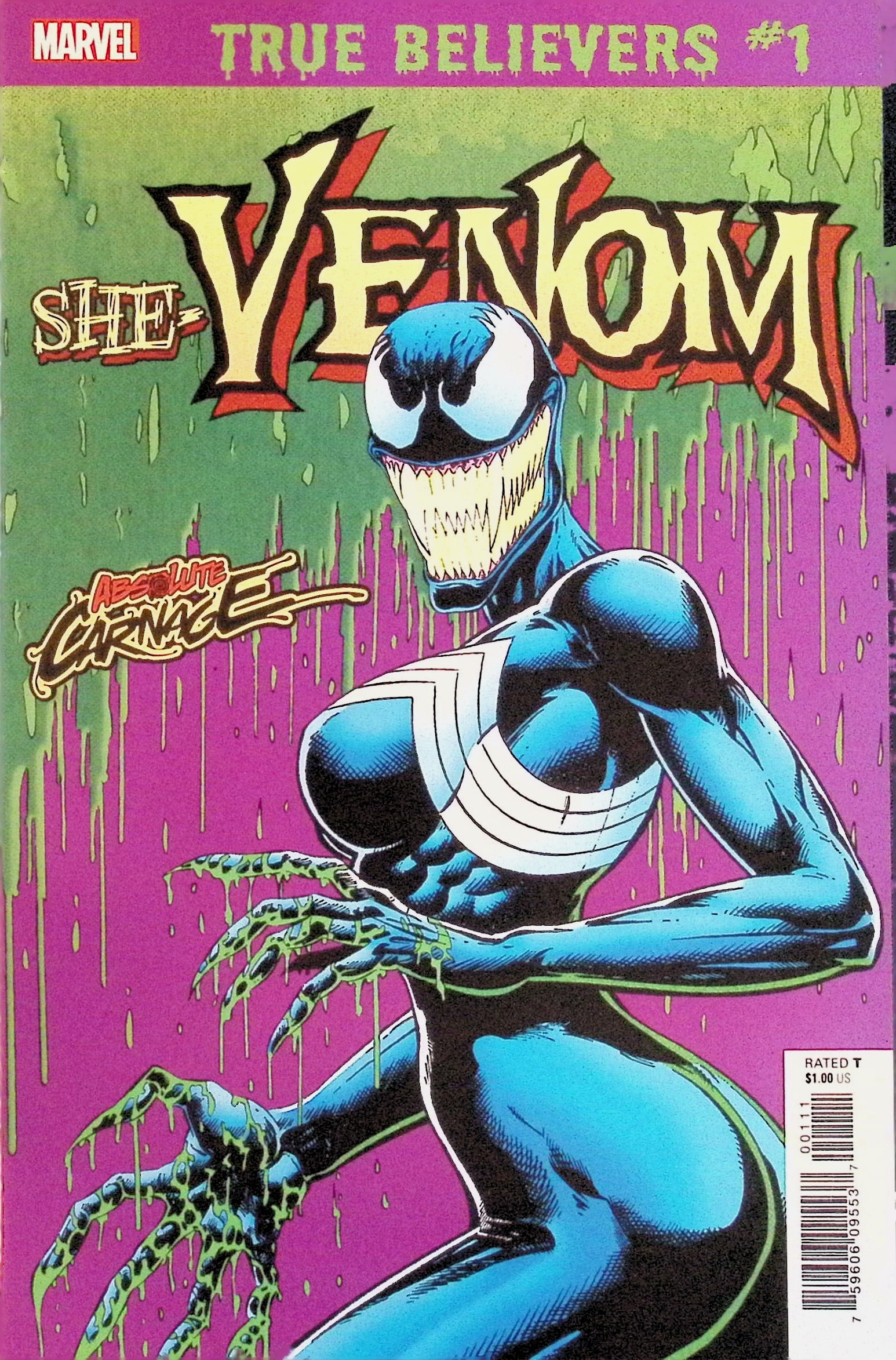 True Believers She-Venom Absolute Carnage Marvel Comic Book: 2019 (1 of 4)