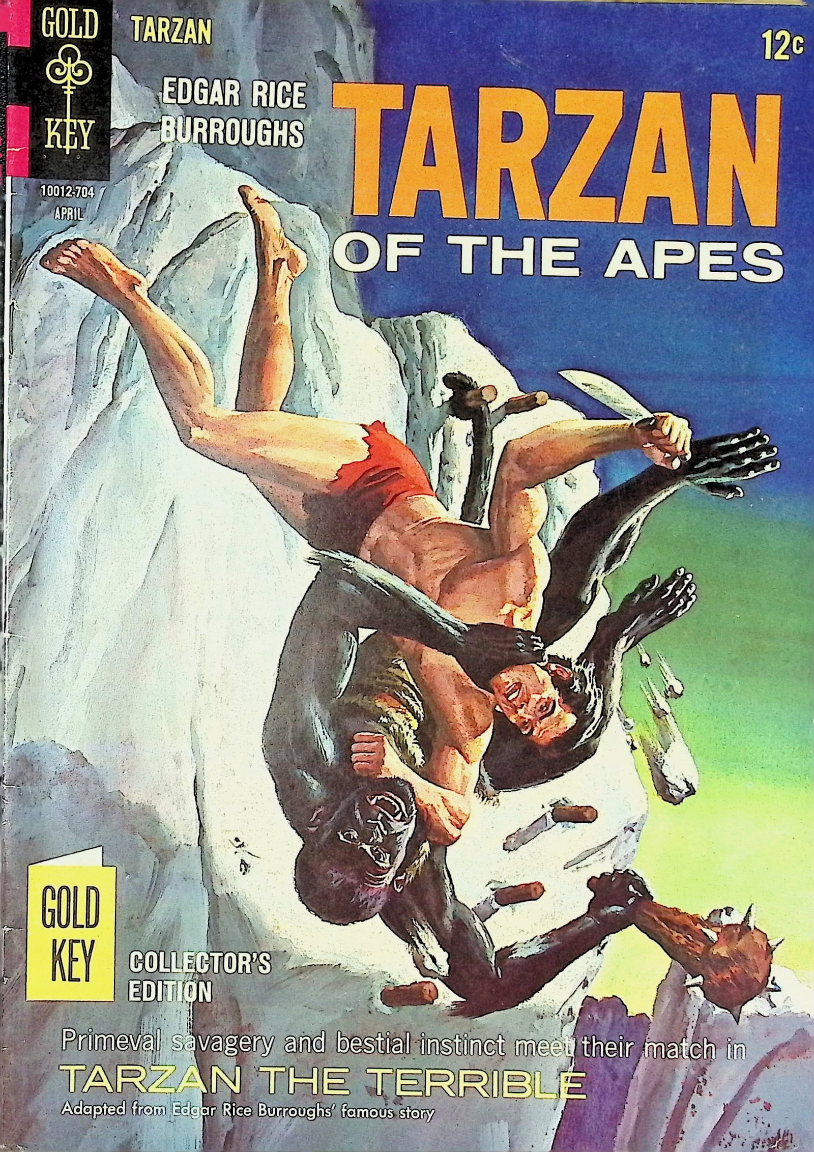 Tarzan of the Apes Gold Key Silver Age Comic Book: 1967 #166 Apr (1 of 4)